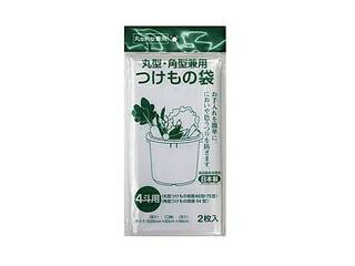 SHINKI 新輝合成 つけもの袋 4斗用丸角兼用タイプ 2枚入