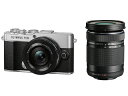 【納期約2週間かかります】 OLYMPUS オリンパス PEN E-P7 EZダブルズームキット シルバー ミラーレス一眼カメラ スナップ撮影に最適 EP7EZ...