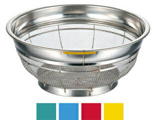 BK18-8F型ザル荒目カラーバー付27.5cmレッド