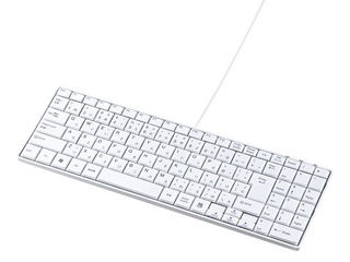 サンワサプライ USBスリムキーボード(テンキー付き) ホワイト SKB-SL17WN