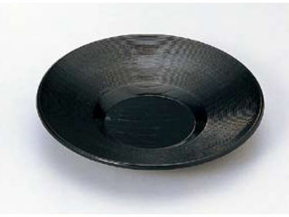 FUKUI 福井クラフト ABS千筋茶托　黒塗／750001003．5寸