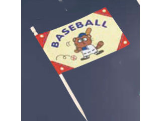 Daikoku 大黒工業 ランチ旗　ベースボール（200本入） 【お子様ランチ】【パーティ】【kidsplate】【lunchhata】【豪華】【盛り付け】【子供】
