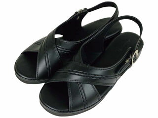 オフィスサンダル TZL-12 ブラック LL