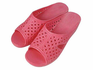 婦人シャワーサンダル 前あき ピンク T-FTG-3 M