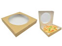 クラフトピザBOX 窓付10インチ (25枚入) 648504