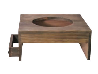 焼杉ハカマ (蓋掛タイプ) アルミ電磁釜用2升釜用