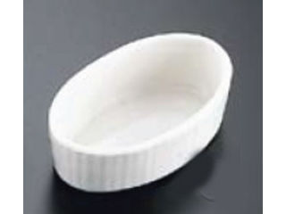 KANDA カンダ 耐熱性磁器　楕円スフレ／S