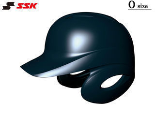 SSK エスエスケイ 【メンズ・ユニセックス】ソフトボール打者用両耳付きヘルメット【ネイビー】【O】H6500