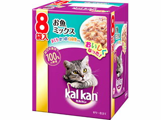 MARS マースジャパンリミテッド カルカン パウチ 1歳から お魚ミックス まぐろ・かつお・白身魚入り 70g×8袋パック