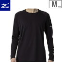 ミズノ mizuno 【メンズ】ブレスサーモシャツ(クルーネック)【ブラック】【Mサイズ】 32MAA54309