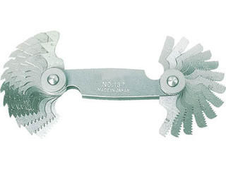 TRUSCO トラスコ中山 ピッチゲージ 測定範囲4〜60山 55°26枚組 137