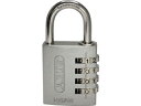 ABUS/アバス ナンバー可変式ステンレスシャックル南京錠 145IB-40 シルバー 145IB-40-SI