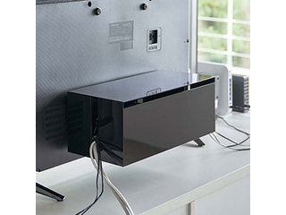 YAMAZAKI 山崎実業 テレビ裏ケーブルボックス スマート ブラック