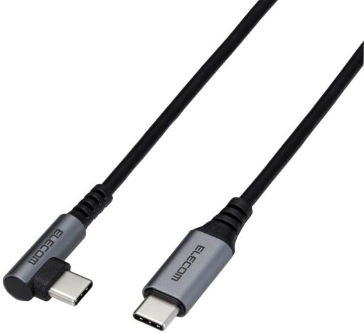 ELECOM エレコム スマホ用USB(C-C)ケーブル/Type-C/PD対応/L字コネクタ/抗菌・抗ウイルス/0.3m/ブラック MPA-CCL03NBK ELECOM エレコム スマホ用USB(C-C)ケーブル/Type-C/PD対応/L字コネクタ/抗菌・抗ウイルス/0.3m/ブラック MPA-CCL03NBK