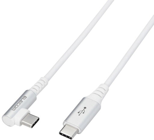 ELECOM エレコム スマホ用USB(C-C)ケーブル/Type-C/PD対応/L字コネクタ/抗菌・抗ウイルス/1.2m/ホワイト MPA-CCL12NWH ELECOM エレコム スマホ用USB(C-C)ケーブル/Type-C/PD対応/L字コネクタ/抗菌・抗ウイルス/1.2m/ホワイト MPA-CCL12NWH