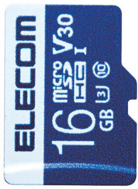 ELECOM GR f[^microSDHCJ[h UHS-I U3 V30 16GB MF-MS016GU13V3R