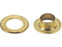 TRUSCO トラスコ中山 両面ハトメ 真鍮 12mm 20組入 P-THP-B12(4)