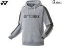 ヨネックス YONEX ユニセックス パーカー Oサイズ グレー 30078-010