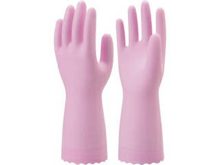 SHOWA ショーワグローブ 塩化ビニール手袋 ナイスハンドミュー薄手 ピンク Sサイズ NHMIU-SP