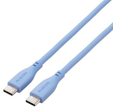 ELECOM エレコム USB Type-C to USB Type-Cケーブル/USB PD対応/なめらか/1.0m/ゼニスブルー MPA-CCSS10BU ELECOM エレコム USB Type-C to USB Type-Cケーブル/USB PD対応/なめらか/1.0m/ゼニスブルー MPA-CCSS10BU