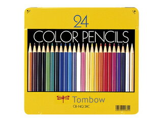 Tombow トンボ鉛筆 缶入色鉛筆 24色 NQ CB-NQ24C