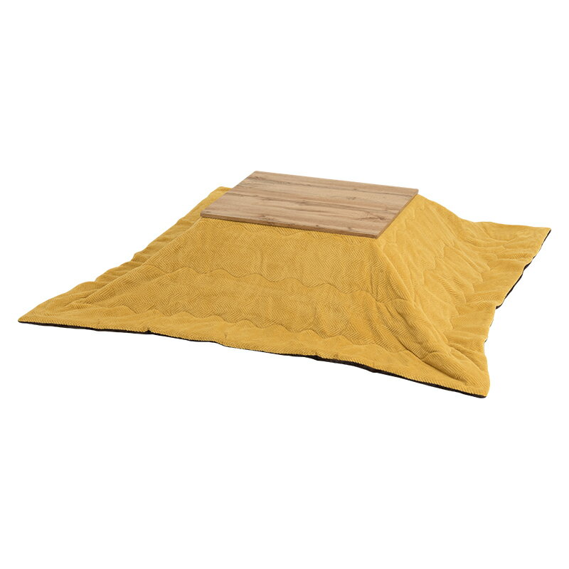 HAGIHARA ハギハラ こたつ＋うす掛け布団(イエロー) 2点セット カルテス7560+ビケ7560YE こたつフェア2024 同梱注文不可 クレジットカード払い限定 沖縄・北海道・離島お届け不可