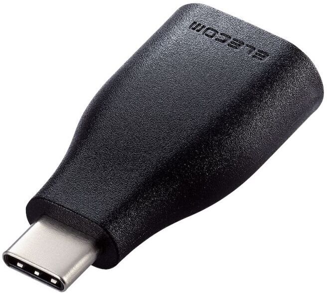 ELECOM 쥳 ޡȥեUSBѴץ/USB(A᥹)-USB(C)/֥å MPA-AFCMADBK