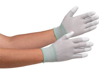 MIDORI ANZEN ミドリ安全 静電気拡散性手袋(指先コート)SSサイズ 10双入MCG601N-SS