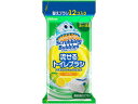 ●洗剤成分を染み込ませた使い捨てできる付け替えブラシです。●洗剤付きブラシは、トイレットペーパーのように分解できる素材でできているので、トイレに流すことができます。●浄化層トイレにもお使いいただけます。●シトラスの香り。※ご使用には流せるトイレブラシ専用ハンドル(別売)が必要です。※メーカーの都合により、パッケージ・仕様等は予告なく変更になる場合がございます。【用途】 トイレ便器内の掃除、防汚【使用方法】(1)点線に沿ってハサミでお切りください。ブラシが取り出しやすくなります。(2)洗剤付きブラシを取り出します。(3)6個のブラシが1ブロックになっています。ブラシを1コずつ切り離して使います。※ブラシは複数のシートを重ねたものです。ブラシが薄いとハンドルにブラシがはさめなかったり、使用中に外れたりすることがあります。(4)洗剤付きブラシを専用ホルダーのハンドルに取り付けます。ハンドルの青いつまみを先端方向へ押すと、ハンドル先端のヘッドの先が広がります。ブラシを差込み、青いつまみを手元の方向へ引きます。この時、ブラシをしっかり固定するためカチッと音がするまでつまみを引いてください。(5)水たまり部にブラシを2〜6秒浸してから、便器内を洗います。青いつまみを先端方向へ押し、ブラシを便器内に捨てます。※使用後のブラシは燃やせるゴミとしても廃棄できます。【使用上の注意】・用途以外に使用しない。人体に使用しない。・子供やペットが触れる所に置かない。・目に刺激があるので、使用中に液が目に入らないように注意する。・衣服につかないように注意する。・皮膚に刺激があるので、使用中に液が皮膚につかないように注意する。・単独で使用する。塩素系製品と混ざると有害なガスが発生する恐れがある。・手荒れの気になる方や長時間使用する場合は、ゴム製などの手袋を使う。・使用後は手を洗う。・金属面、プラスチック面、ガラス面、木部などには使わない。・つまりを避けるため、ブラシは1コずつ流す。【応急処置】・成分が目に入った場合：すぐに流水で充分に洗い流し、異常がある場合は眼科医に相談する。・誤って食べた場合：口をすすぎ、コップ1?2杯の水か牛乳を飲ませ、医師に相談する。・成分が皮膚についた場合：大量の水で充分に洗い流し、異常がある場合は皮膚科医に相談する。※いずれの場合も、受診時は商品を持参する。 商品情報 サイズW130×D30×H255mm内容量12個生産国タイ材質・成分ブラシ材質：水解性不織布、成分：界面活性剤・防腐剤、液性：中性 015470　