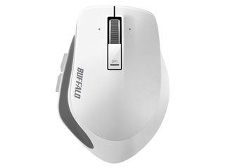 BUFFALO バッファロー 無線 BlueLED プレミアムフィットマウス Mサイズ ホワイト BSMBW500MWH