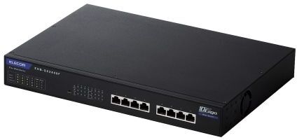 ELECOM エレコム 法人用Webスマートスイッチングハブ/MultiGigabit対応/10Gbps/8ポート/3年保証 EHB-SX2A08F 単品購入のみ可（同一商品であれば複数購入可） クレジットカード決済 代金引換決済のみ