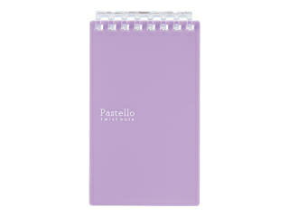 LIHIT LAB./リヒトラブ Pastello ツイストノート メモサイズ 8穴 N-1961 パープル