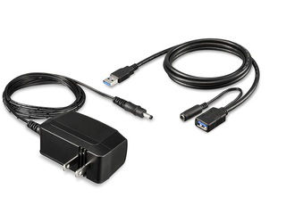 BUFFALO バッファロー ポータブルハードディスク向け給電用ACアダプター AC-DC5PSC2