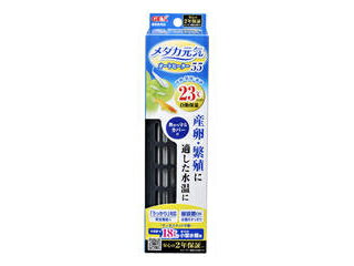 水温をメダカの産卵・繁殖に最適な23℃に自動保温！サーモスタット不要です。ヒーター部の熱から人の手や魚を守るカバー付。「うっかり」対応　安全機能付。縦設置でも、正確に水温をコントロールする独自設計。縦・横自由にレイアウトできるから、水槽内がすっきりします。ヒーター管を2段にすることでコンパクト化。トラッキング対応プラグ使用。 商品情報 原材料/成分/材質耐熱ガラス、ABS、難燃PP(V0材)原産国および製造地インドネシア共和国ヒーター部サイズ約幅5.3×奥行3.8×高さ11.6cmヒーターコード長約0.9m適合水槽約18リットル以下(小型水槽)使用環境淡水・海水 811394000　