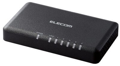 ELECOM エレコム Giga対応スイッチングハブ/5ポート/プラスチック筐体/小型/ブラック EHC-G05PA2-SB ELECOM エレコム Giga対応スイッチングハブ/5ポート/プラスチック筐体/小型/ブラック EHC-G05PA2-SB