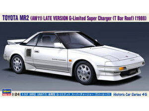 Hasegawa ハセガワ トヨタ MR2(AW11) 後期型 G-リミテッド スーパーチャージャー(Tバールーフ) 1/24 HC45