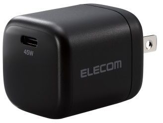 ELECOM エレコム AC充電器/USB充電器/USB PD認証/45W/USB-C1ポート/スイングプラグ/ブラック MPA-ACCP29BK