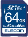 ELECOM GR f[^SDXCJ[h(UHS-I U3 V30) 64GB MF-FS064GU13V3R