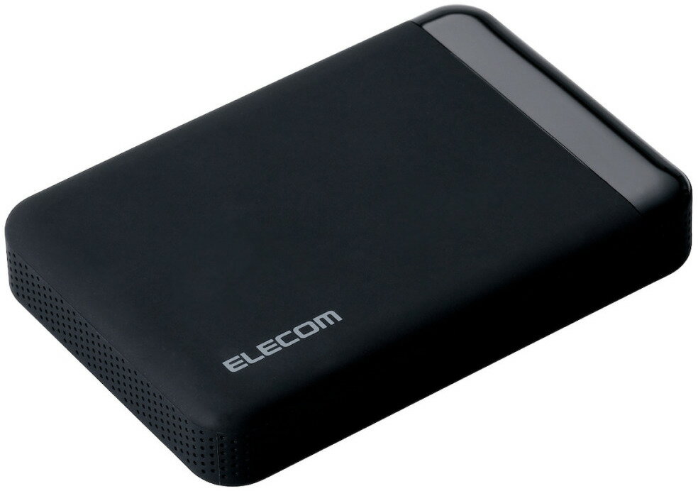 ELECOM エレコム USB3.0 ポータブルハードディスク ハードウェア暗号化 パスワード保護 500GB / e:DISK ELP-EEN005UBK