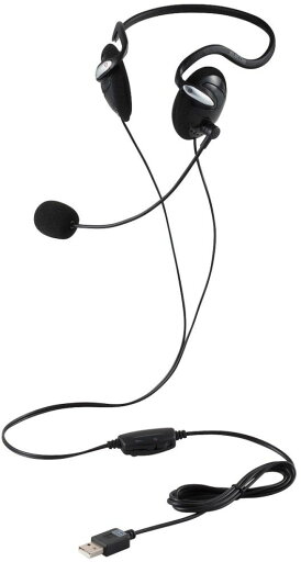 ELECOM エレコム 有線ヘッドセット/両耳ネックバンド/USB-A/1.8m/ブラック HS-NB03SUBK ELECOM エレコム 有線ヘッドセット/両耳ネックバンド/USB-A/1.8m/ブラック HS-NB03SUBK