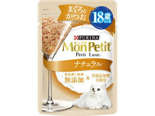 PURINA ネスレピュリナペットケア モンプチ プチリュクス ナチュラル 18歳以上用 まぐろとかつお 30g
