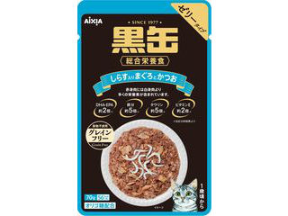 AIXIA アイシア 黒缶パウチ しらす入りまぐろとかつお 70g