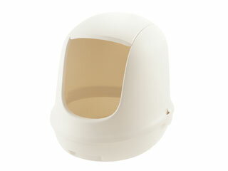 Richell リッチェル ラプレ ネコトイレ フード付 ホワイトのサムネイル