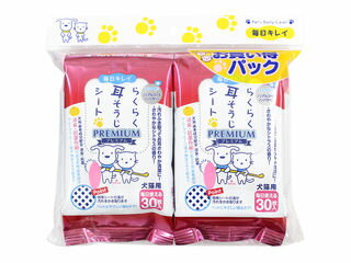 SuperCat スーパーキャット らくらく耳そうじシート 30枚×2個パック