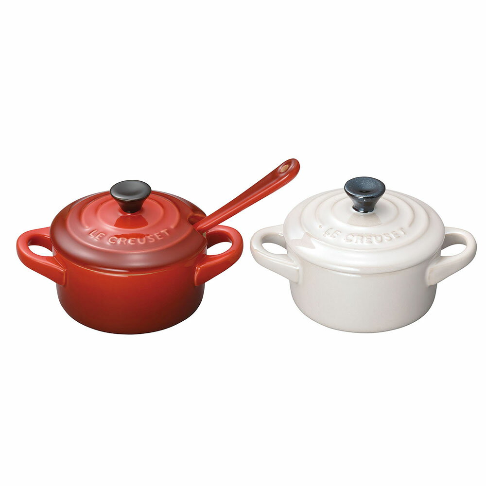 ル・クルーゼ 【le-stoneware】 LE CREUSET ル・クルーゼ ペア・プチ・ココット（スプーン付）／910385－00