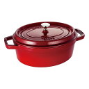 staub ストウブ ピコ・ココット 楕円 31cm チェリー 40509-866 プロユース(業務用)として販売されている国内正規販売ルートの商品です。家庭用...