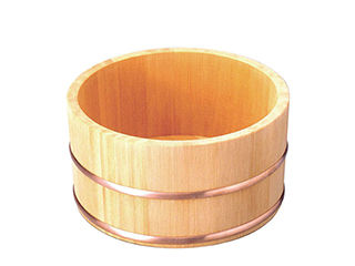 YAMACO ヤマコー さわら湯桶銅タガ 丸型 #82674