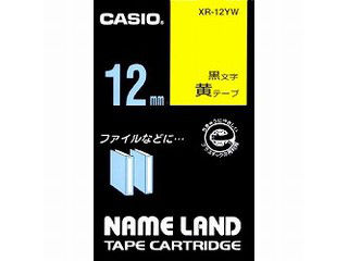 CASIO/カシオ ネームランドテープ12mm 黄 XR-12YW CASIO/カシオ ネームランドテープ12mm 黄 XR-12YW