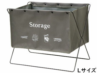 Bestco ベストコ 荷物置き 折りたたみ セルフ・フロアーラック L 手荷物収納 グレー 幅52×奥行33×高さ42cm ND-6126