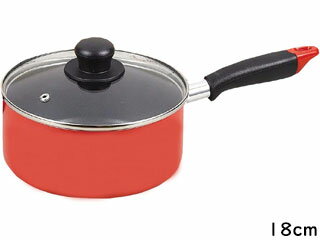 PEARL LIFE パール金属 ニューフォア ふっ素加工 IH対応 ガラス蓋付片手鍋 18cm HB-8051